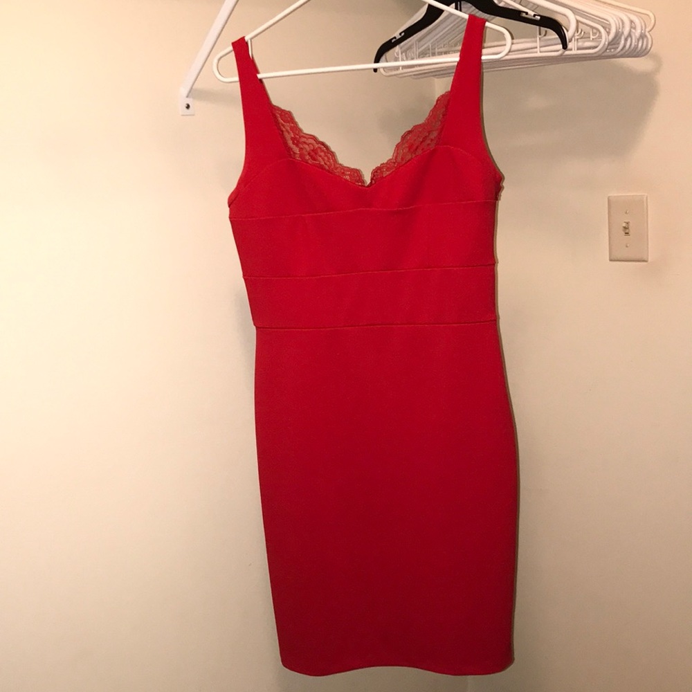 Express Red Midi Dress, Medium